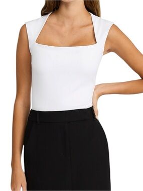 Express Body Contour High Compression Square Neck Bodysuit
